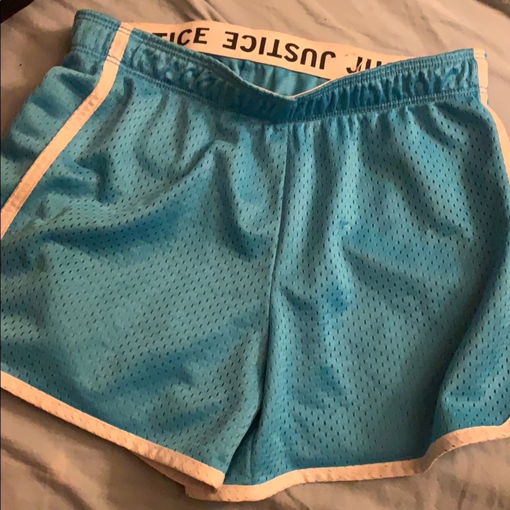 blue justice sport shorts